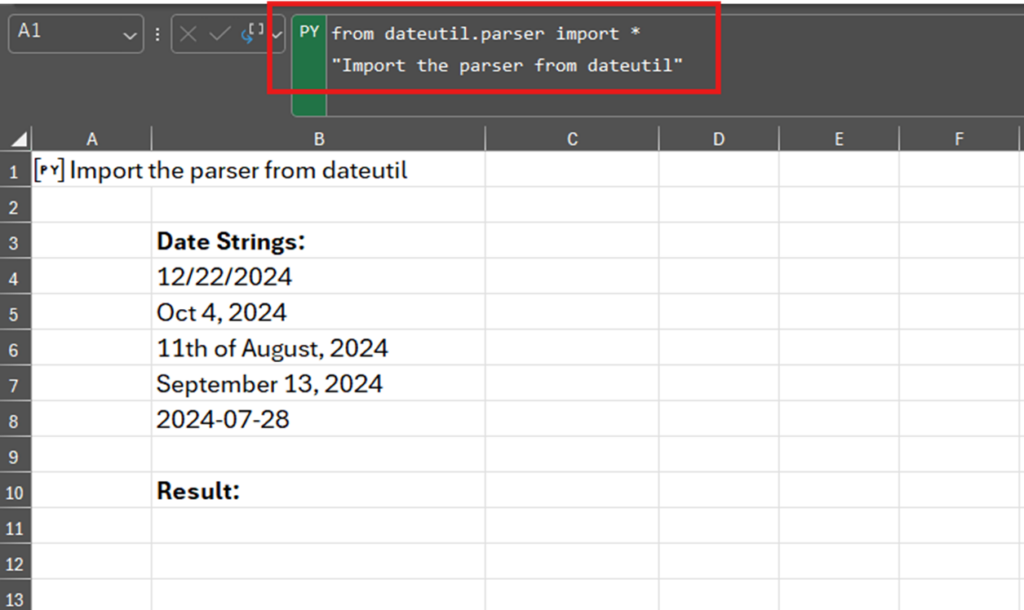 Python in Excel実践:バラバラな日付文字列をExcel日付に変換する方法 image